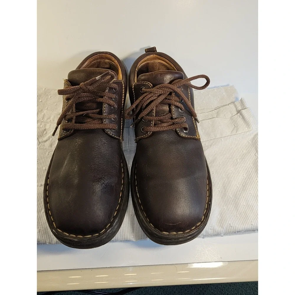 Born‎ Men's Brown Leather VGC  tie casual shoes - mens 8M